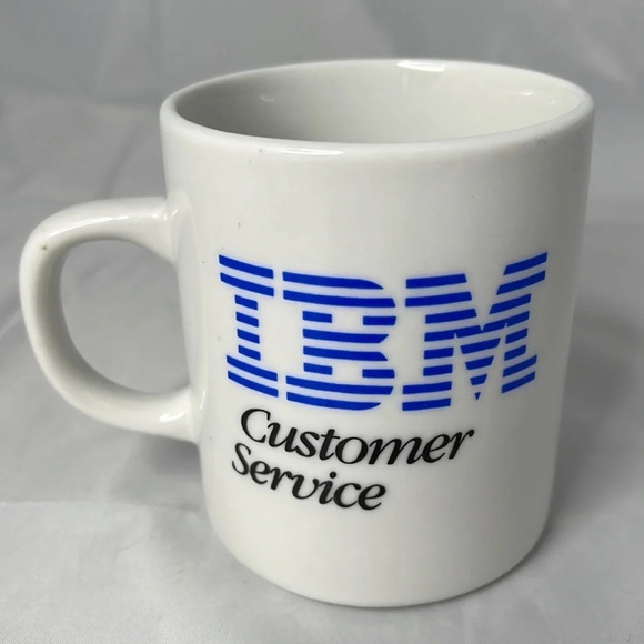 5/$25 VINTAGE 1988 Olympic Winter Games Coffee Mug IBM TSC Official White 8oz - Picture 2 of 7